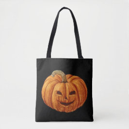 Bolso De Tela Calabaza grande y alegre