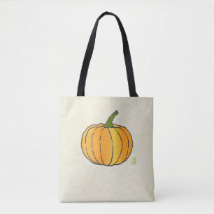 Bolso De Tela ¿Calabaza?/Jack-o'-Lantern? Tote de impresión comp