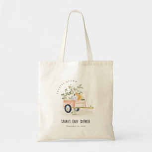 Bolso De Tela Calabaza Localmente Cultivada Carro de Acuarela pa