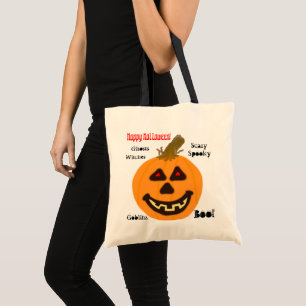 Bolso De Tela Calabaza Naranja de Halloween