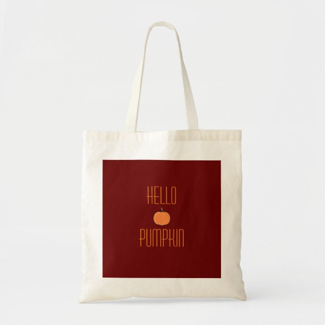 Bolso De Tela Calabaza otoñal (Frente)