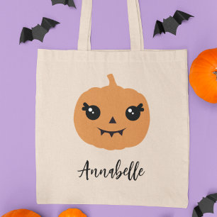 Bolso De Tela Calabaza personalizada Trick o Trete de Halloween