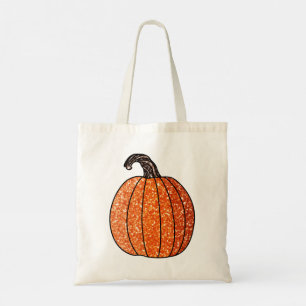 Bolso De Tela Calabaza purpurina