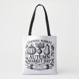 Bolso De Tela Calabaza, Remolacha y Calabacín Otoño! Personaliza