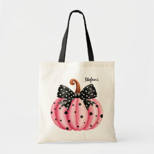 Bolso De Tela Calabaza rosa retro suave personalizada