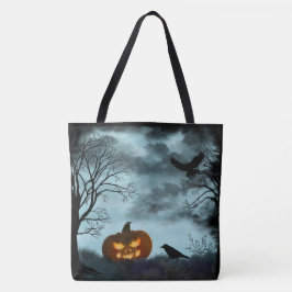 Bolso De Tela Calabaza y calabaza de Halloween
