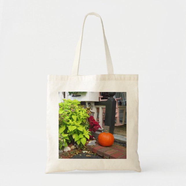 Bolso De Tela Calabaza y Coleus - Viñedo de Martha (Frente)