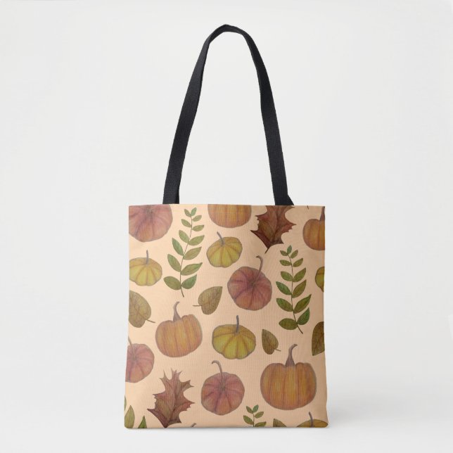 Bolso De Tela Calabazas (Anverso)