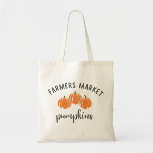 Bolso De Tela Calabazas del mercado para agricultores
