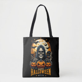 Bolso De Tela Calabazas espeluznantes de la muerte Murciélagos H