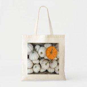 Bolso De Tela Calabazas fantasma con un naranja furtivo uno