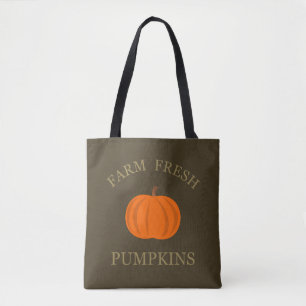 Bolso De Tela calabazas frescas de granja