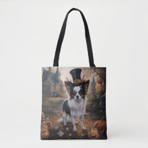 Bolso De Tela Calabazas Papillon Halloween Espeluznantes