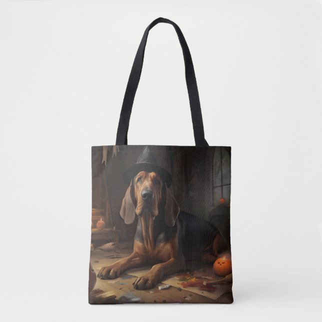 Bolso De Tela Calabazas sangrientas aterradoras (Anverso)