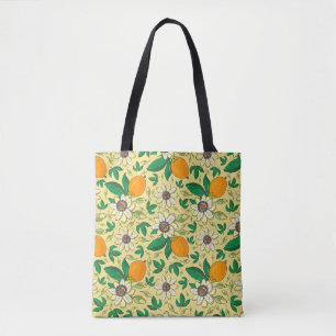 Bolso De Tela Calabazas y hojas: cosecha otoñal