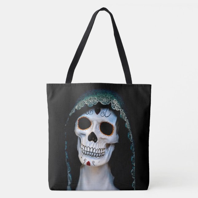 Bolso De Tela Calavera (Anverso)