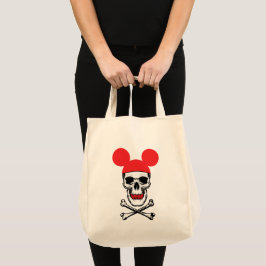 Bolso De Tela Calavera con gorro de orejas de ratón de dibujos a