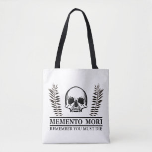 Bolso De Tela Calavera de Memento Mori