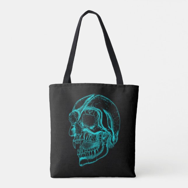 Bolso De Tela Calavera de vampiro (Reverso)