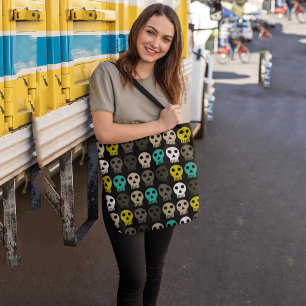Bolso De Tela Calavera fúnebre