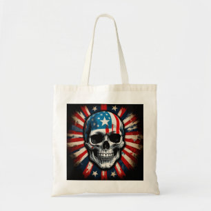 Bolso De Tela "Calavera Patriótica: Rebelión de las estrellas y 