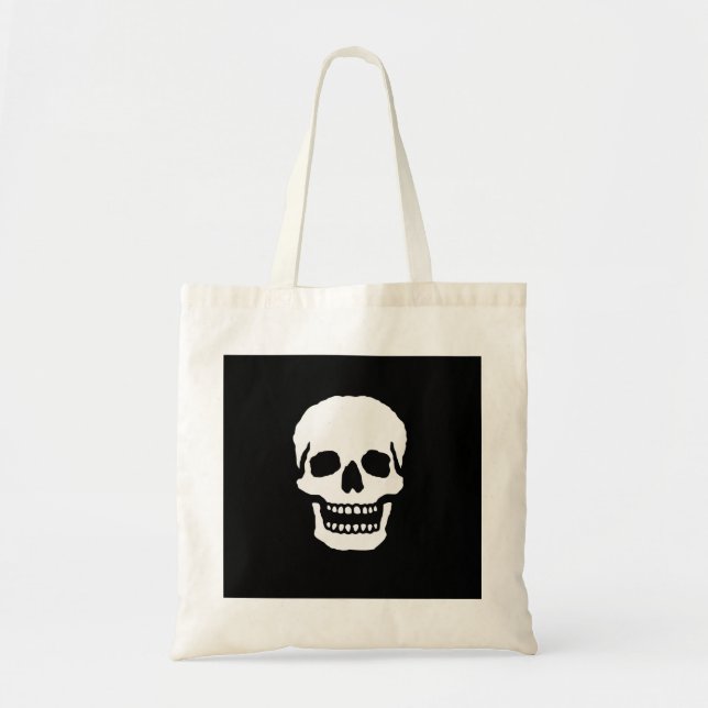 Bolso De Tela Calavera riendo aterradora (Frente)
