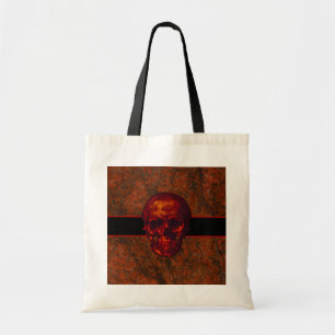 Bolso De Tela Calavera roja