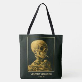 Bolso De Tela Calavera Vintage Fumando – Única Inspirada en Van