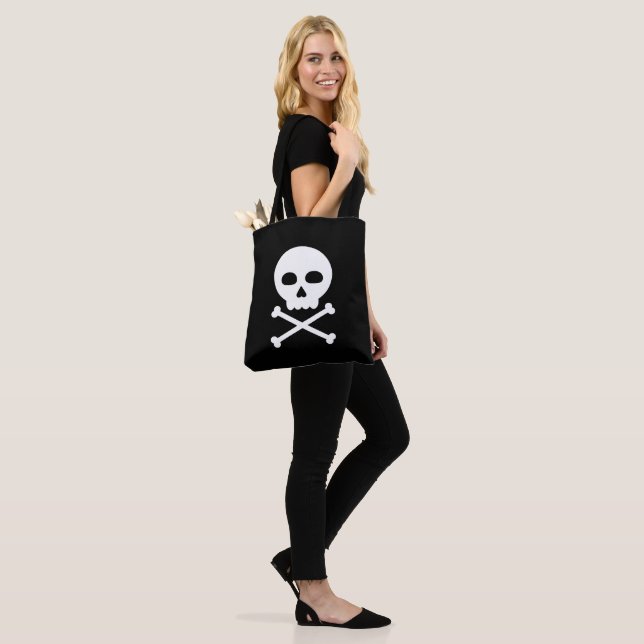 Bolso De Tela Calavera y huesos (Puesto)