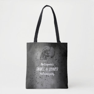 Bolso De Tela Calavera y huesos Halloween