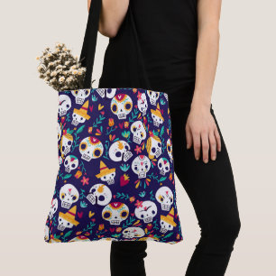 Bolso De Tela Calaveras