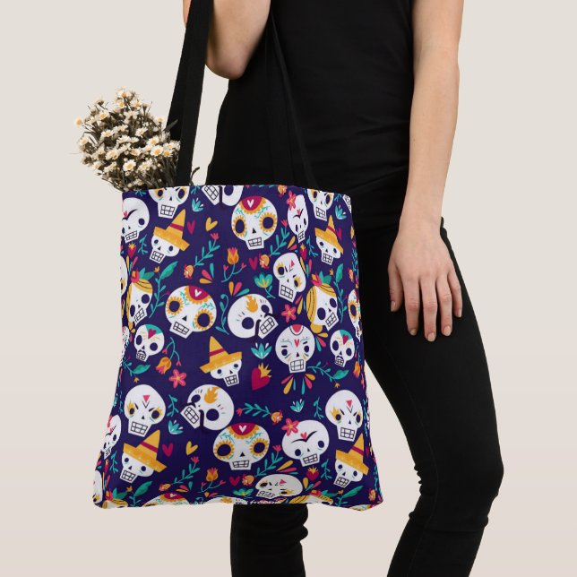 Bolso De Tela Calaveras (Detalle)
