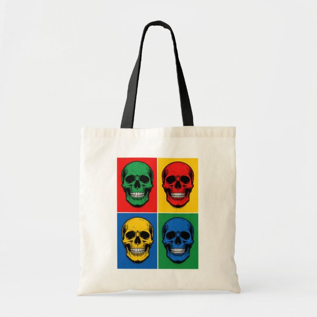 Bolso De Tela Calaveras (Frente)