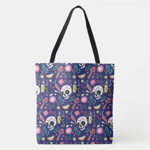 Bolso De Tela Calaveras