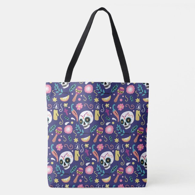 Bolso De Tela Calaveras (Anverso)