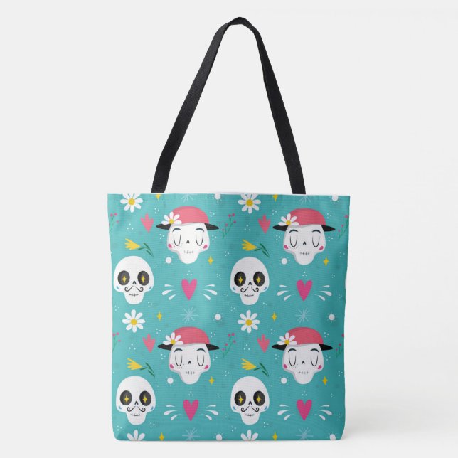 Bolso De Tela Calaveras (Anverso)