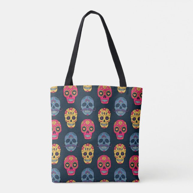 Bolso De Tela Calaveras de azúcar (Reverso)