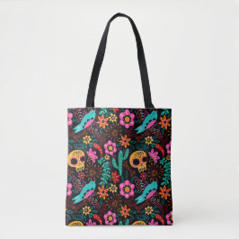 Bolso De Tela Calaveras de azúcar