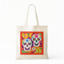 Calaveras Florales Abstractas Vívidas