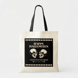 Bolso De Tela Calaveras Riéndose Halloween
