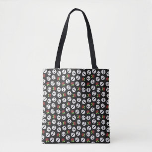 Bolso De Tela Calaveras y Rosas