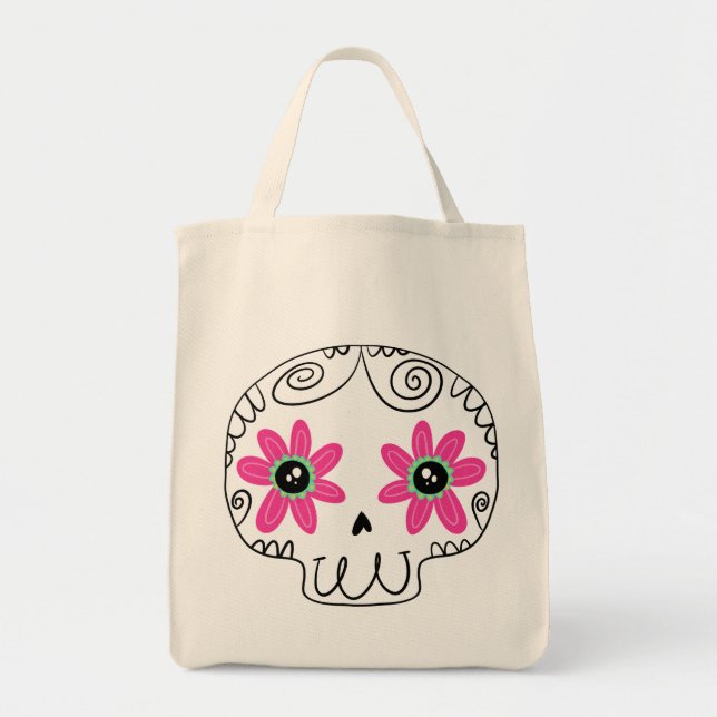 Bolso De Tela Calaverita Día de la Calaverita Muerta (Frente)