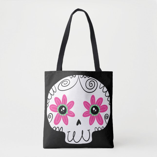 Bolso De Tela Calaverita Día de la Calaverita Muerta (Anverso)