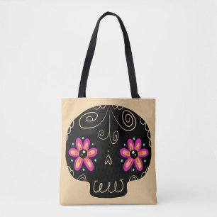 Bolso De Tela Calaverita Día de los Muertos