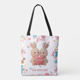 Bolso De Tela Calcetín de Navidad de conejo – Encanto de vacacio