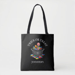 Bolso De Tela Caldero de dulces de truco o trato