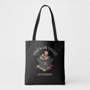 Bolso De Tela Caldero de dulces de truco o trato