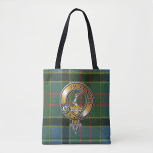 Bolso De Tela Caldwell Tartan & Badge