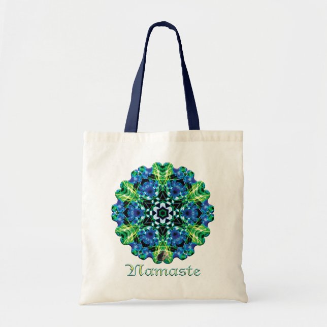 Bolso De Tela Caleidoscopio de Crystalmarine Namaste (Frente)