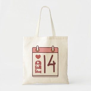 Bolso De Tela Calendario el día de San Valentín